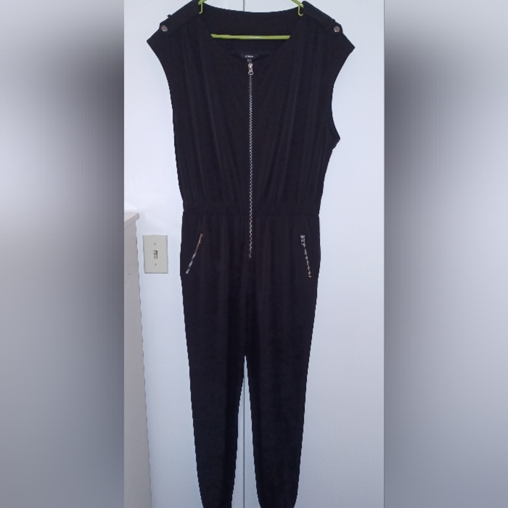 Guess Black Zip-Up Jumpsuits SizeXLarge